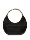 Bally Crocodile-embossed Leather Bag In Black