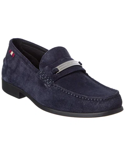 Bally Cronus Suede Loafer In Black