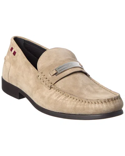 Bally Cronus Suede Loafer In Brown