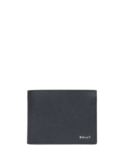 Bally Crossing Bi-fold Wallet In Blue