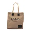 Bally Crystalia. St Canvas Tote Bag Green In Green