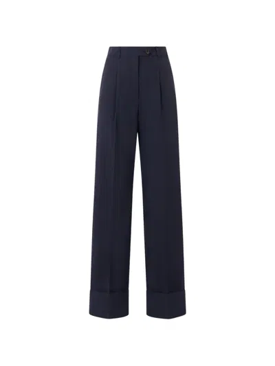 Bally Cuffed Pleated Trousers In Multi