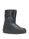 Bally Cuper Men's Dark Blue Curling Shearling-lined Boots Size 8 In Grey