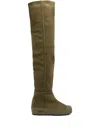 Bally Curling Over-the-knee Boots In Green