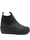 Bally Curling Pull-on Chelsea Boots In Black