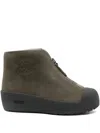 Bally Curling Zip-up Ankle Boots In Green