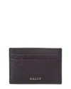 Bally Cynthia Leather Card Case In Black