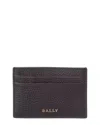 Bally Cynthia Leather Card Case In Black