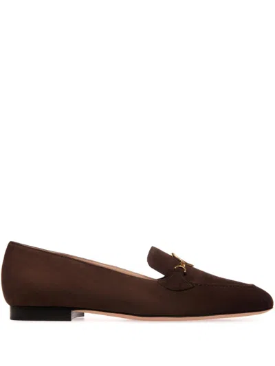 Bally Daily Emblem Loafers In Brown
