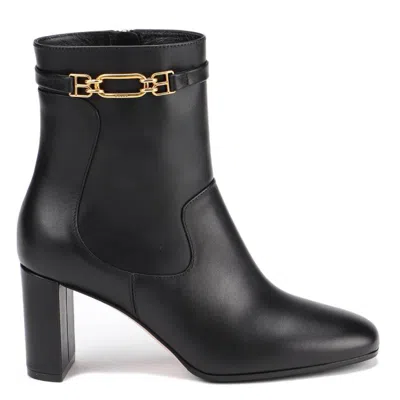Bally Darcie Didi 75 Leather Boots In Black