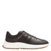 Bally Outline Sneaker In Ebano Grained Leather