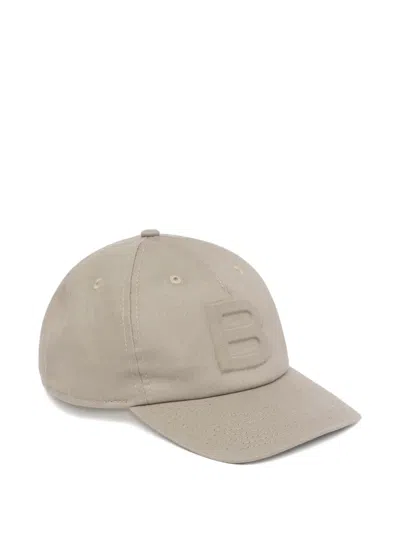 Bally Debossed-logo Cotton Baseball Cap In Brown