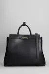 Bally Deco Daily Shoulder Bag In Black Leather In Black