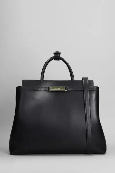 Bally Deco Daily Shoulder Bag In Black Leather