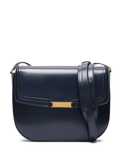 Bally Deco Leather Crossbody Bag In Blue