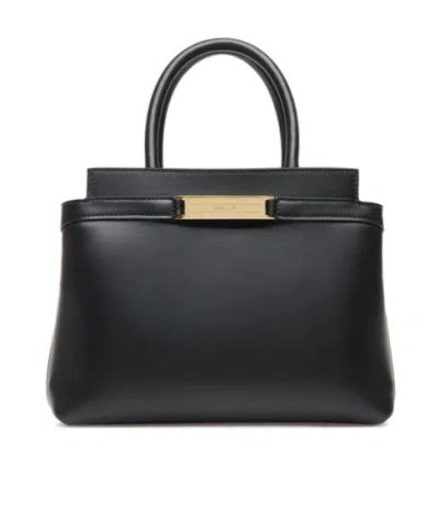 Bally Deco Small Tote Bag In Black