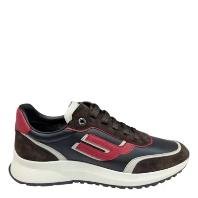 Bally Demmy Calf Suede Low-top Sneakers In Multi