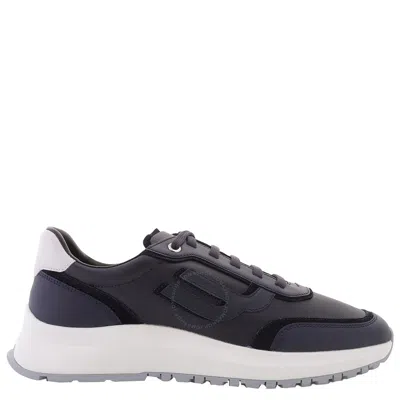 Bally Demmy Midnight Leather Low-top Sneakers In White