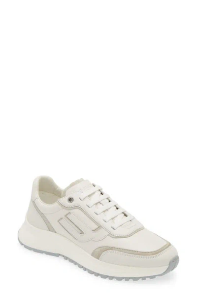 Bally Demmy Runner Sneaker In White/ Dusty White