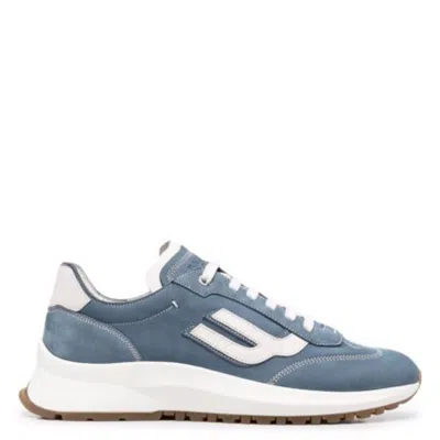 Bally Demyl Calf Nubuk Low-top Sneakers In Blue
