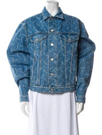Pre-owned Bally Denim Jacket In Blue