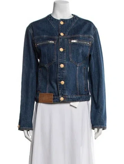Pre-owned Bally Denim Jacket W/ Tags In Blue