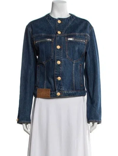 Pre-owned Bally Denim Jacket W/ Tags In Blue