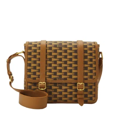 Bally Pennant Messenger Bag In Desert Tpu In Beige