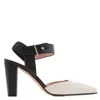 Bally Deva 85 Leather Sling Pumps In Multi