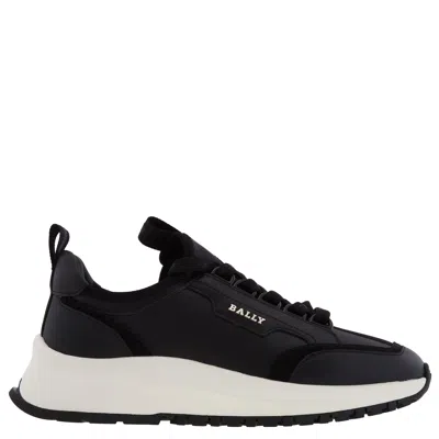 Bally Deven Leather Low-top Sneakers In Black
