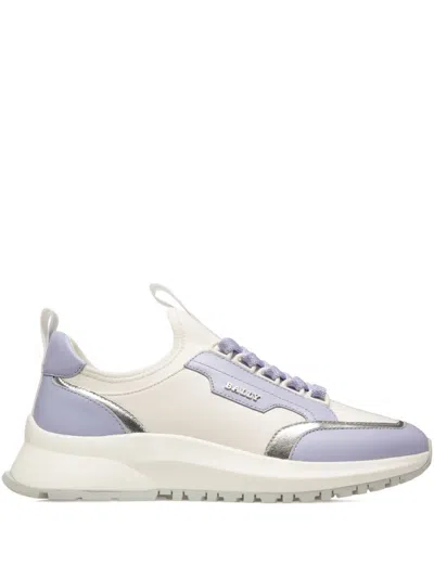 Bally Deven Leather Sneakers In Blue