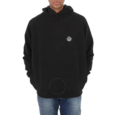 Bally Diagonal Fleece St Moritz Curling Capsule Graphic Hoodie In Black