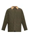 Bally Diamond-quilted Jacket In Green