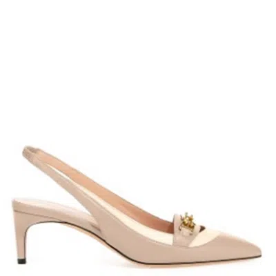 Bally Dianet 55 Leather Slingback Pumps In Multi