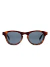 Bally Dieter Round-frame Sunglasses In Brown