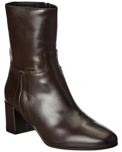 Bally Belika Leather Bootie In Brown