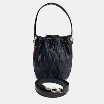 Pre-owned Bally Donna Bucket Bag In Black