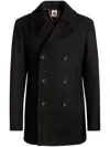 Bally Double-breasted Coat In Black