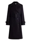 Bally Zweireihiger Trenchcoat In Blue