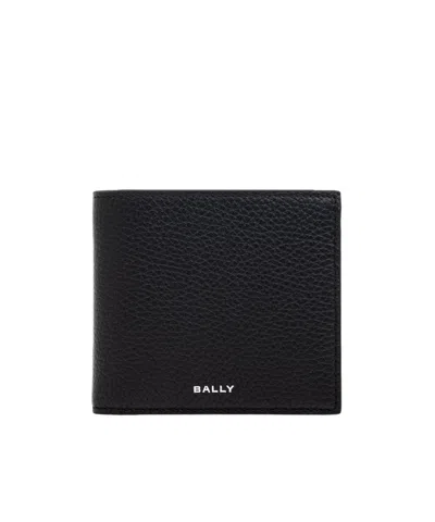 Bally Logo Printed Bifold Wallet In Black