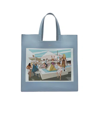 Bally Double-handle Handbag In Blue