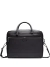 Bally Double-handle Leather Briefcase In Black