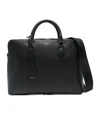Bally Capitol Leather Top-handle Briefcase In Black