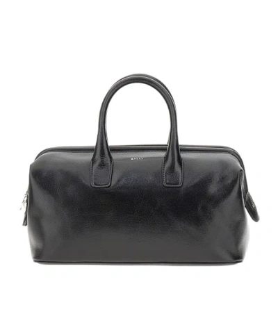 Bally Double Handle Shoulder Bag In Black