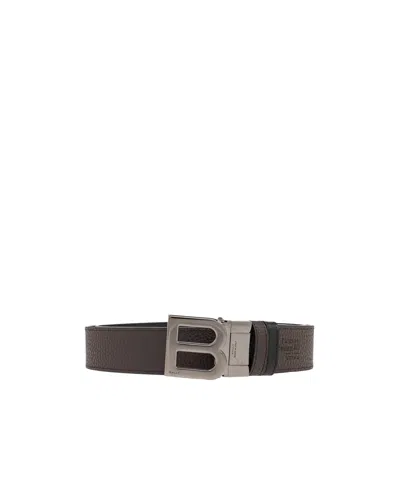 Bally Logo-buckle Belt In Brown