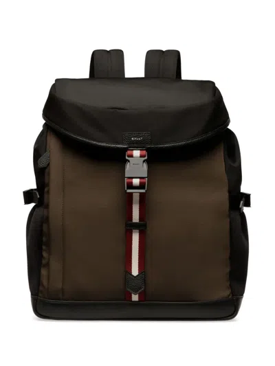 Bally Drawstring Backpack In Brown