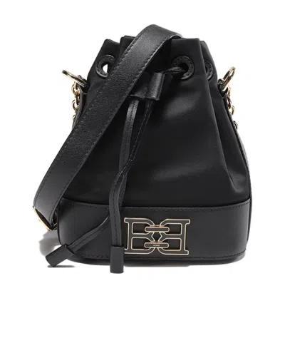 Bally Drawstring Bucket Cross-body Bag In Black