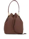 Bally Code Bucket Bag In Brown