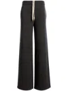 Bally Drawstring Straight-leg Trousers In Grey