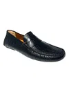 Bally Dreamer 6301195 Men's Black Calf Embossed Leather Loafers In Black
